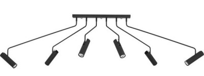 Plafon EYE SUPER 6pł czarny