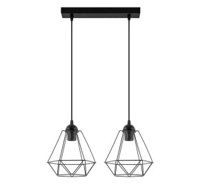 Lampa wisząca W-L1201/2 DIAMENT CZARNY