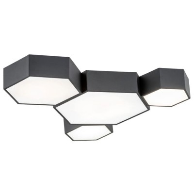 Plafon ARIZONA LED BLACK 4PŁ