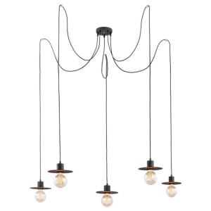 Lampa wisząca CORSO BLACK 5PŁ