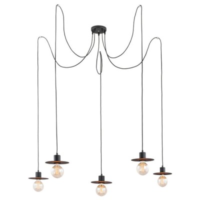 Lampa wisząca CORSO BLACK 5PŁ