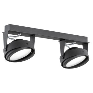 Reflektor sufitowy KANSAS BLACK LED 2PŁ