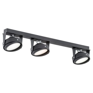 Reflektor sufitowy KANSAS BLACK LED 3PŁ