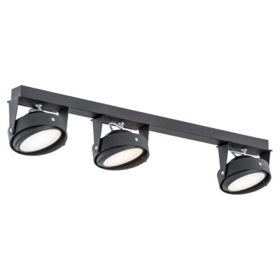 Reflektor sufitowy KANSAS BLACK LED 3PŁ