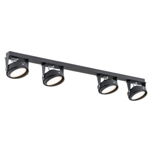 Reflektor sufitowy KANSAS BLACK LED 4 PŁ