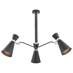 Lampa wisząca LUKKA BLACK 3PŁ