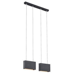 Lampa wisząca NEVADA BLACK LED 2PŁ