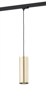 Lampa wisząca do szynoprzewodu DELF czarny/złoty ARGON