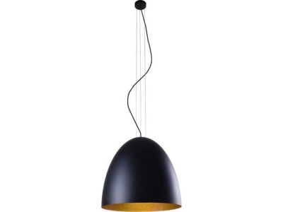 Lampa wisząca EGG L  black-gold 9024