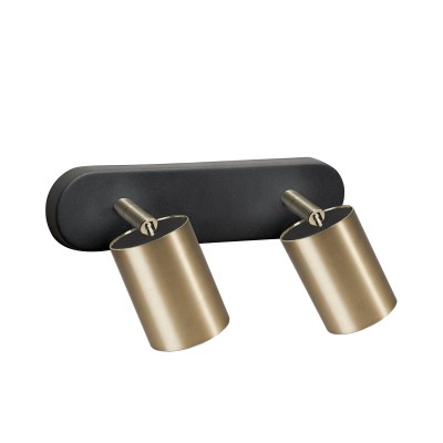 Kinkiet EYE SPOT II 8817 czarny/mosiądz