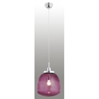 Lampa wisząca Opawa 1pł. ametyst z białym przewodem
