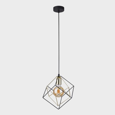 Lampa wisząca ALAMBRE 1 czarny złoty 2777
