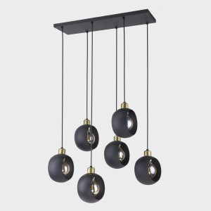 Lampa wisząca CYKLOP 6 BLACK 2756