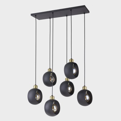 Lampa wisząca CYKLOP 6 BLACK 2756