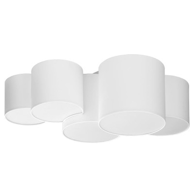 Lampa sufitowa plafon MONA WHITE 5 biały 3443