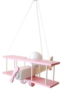 Lampa pokój dziecięcy Samolot duży Różowy 1041122