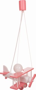 Lampa pokój dziewczynki Samolot mały Różowy 1041022