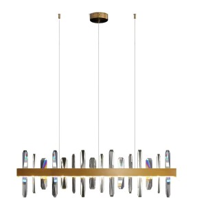 LAMPA WISZĄCA ARCTIC LED ZŁOTY SZCZOTKOWANY 100 CM