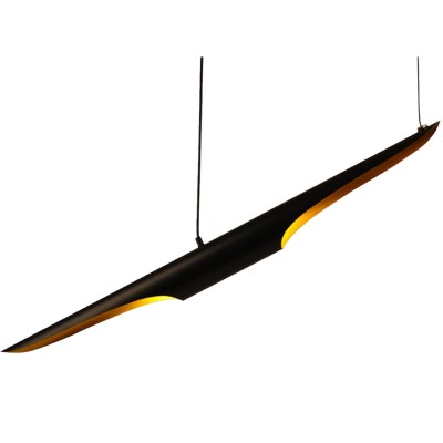 LAMPA WISZĄCA BLACK TUBE CZARNO ZŁOTA