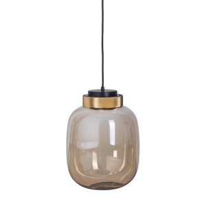 LAMPA WISZĄCA BOOM LED BURSZTYNOWO ZŁOTA