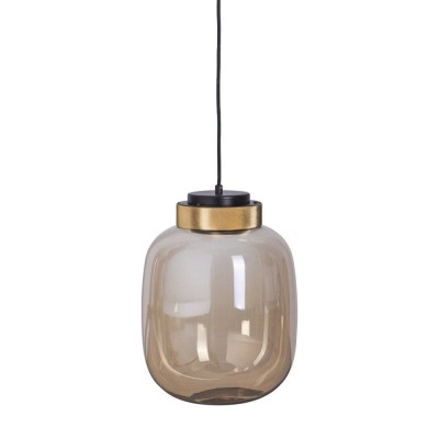 LAMPA WISZĄCA BOOM LED BURSZTYNOWO ZŁOTA