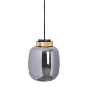 LAMPA WISZĄCA BOOM LED SZARO ZŁOTA