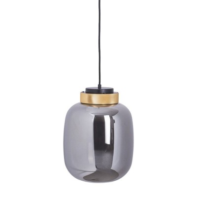 LAMPA WISZĄCA BOOM LED SZARO ZŁOTA