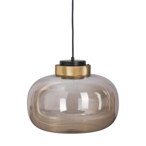 LAMPA WISZĄCA BOOM LED BURSZTYNOWO ZŁOTA