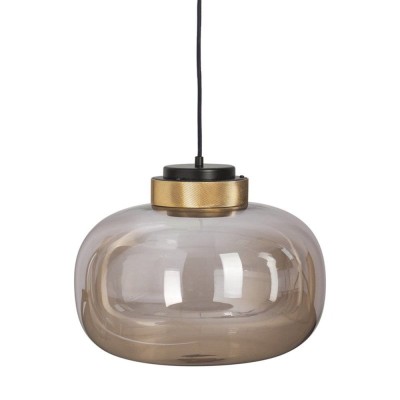 LAMPA WISZĄCA BOOM LED BURSZTYNOWO ZŁOTA
