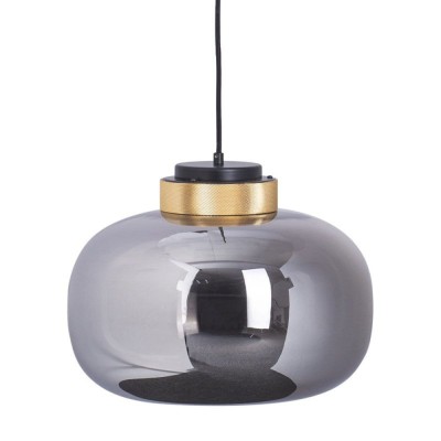 LAMPA WISZĄCA BOOM LED SZARO ZŁOTA