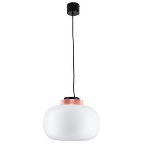 LAMPA WISZĄCA BOOM LED BIAŁO MIEDZIANA