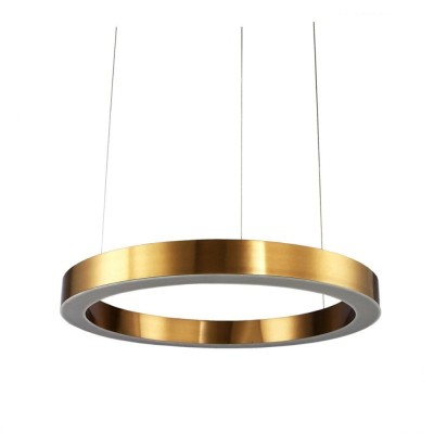 LAMPA WISZĄCA CIRCLE 40 LED MOSIĄDZ 40 CM