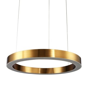 LAMPA WISZĄCA CIRCLE 60 LED MOSIĄDZ 60 CM