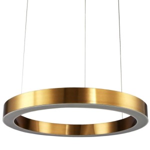 LAMPA WISZĄCA CIRCLE 100 LED MOSIĄDZ 100 CM