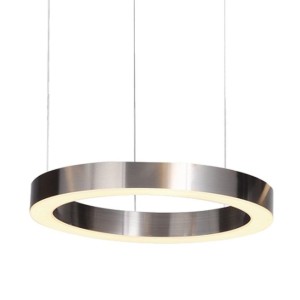 LAMPA WISZĄCA CIRCLE 40 LED NIKIEL SZCZOTKOWANY 40 CM