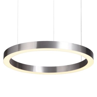 LAMPA WISZĄCA CIRCLE 60 LED NIKIEL SZCZOTKOWANY 60 CM