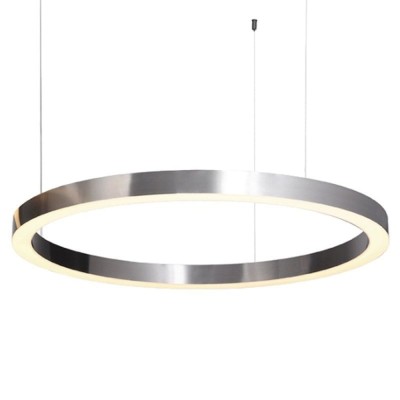LAMPA WISZĄCA CIRCLE 100 LED NIKIEL SZCZOTKOWANY 100 CM