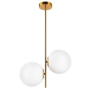  LAMPA WISZĄCA VENUS-2 MOSIĄDZ BIAŁE KULE