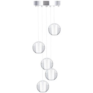 LAMPA WISZĄCA STARLIGHT-5 KRYSZTAŁOWA