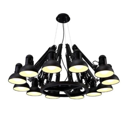 LAMPA WISZĄCA SPIDER-16 CZARNA