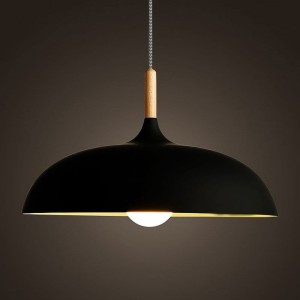 LAMPA WISZĄCA SAUCER CZARNA 45 CM