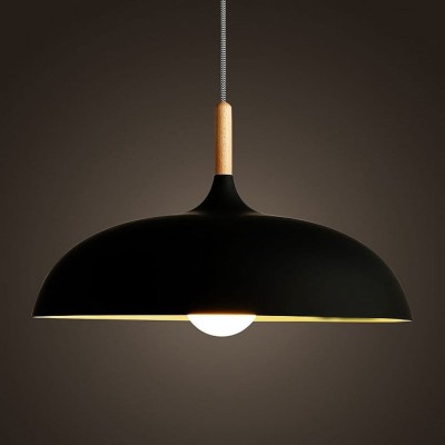 LAMPA WISZĄCA SAUCER CZARNA 45 CM