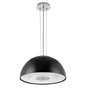  LAMPA WISZĄCA FROZEN GARDEN CZARNA BŁYSZCZĄCA 40 CM