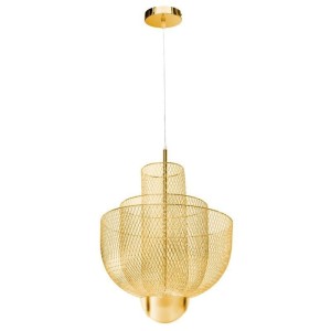 LAMPA WISZĄCA MESH GOLD LED ZŁOTA 60 CM