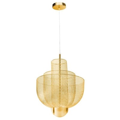 LAMPA WISZĄCA MESH GOLD LED ZŁOTA 60 CM