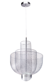 LAMPA WISZĄCA MESH GOLD LED CHROM 45 CM 