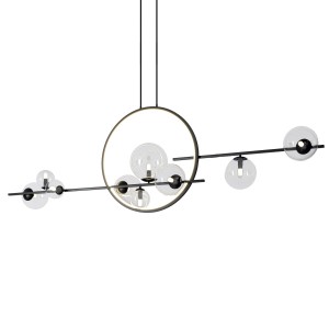 LAMPA WISZĄCA ORION DOUBLE 145 CZARNA