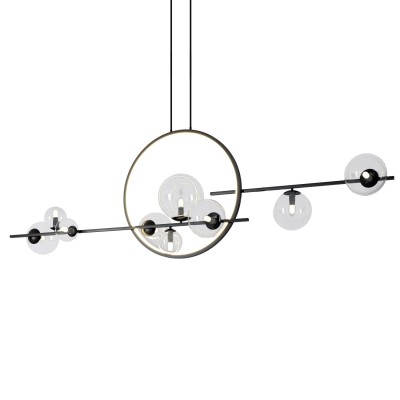 LAMPA WISZĄCA ORION DOUBLE 145 CZARNA