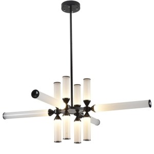 LAMPA WISZĄCA QUADRO-12 LED CZARNA