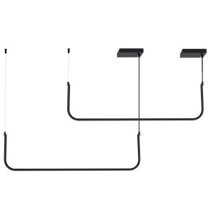 LAMPA WISZĄCA MINIMA-2 LED CZARNA 80 CM